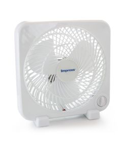 Impress 9 Inch Box Fan- White